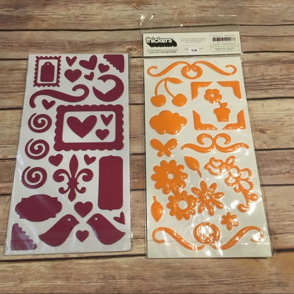 🎈6 Packs of Stickers, Rub-Ons, Chipboard Stickers - Picture 3 of 6